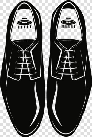 Athletic Shoe black footwear   Black And White Mens Shoes Clipart  HD Png Download