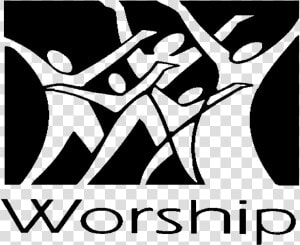 Pray Clipart Worship   Worship Graphic Design Black And White  HD Png Download