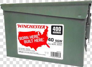 Winchester 40 S amp w Ammunition Ww40c 165 Grain Full Metal   Winchester Ww12c  HD Png Download