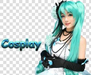 Cosplay Festival Transparent Png   Hatsune Miku Cosplay Png  Png Download