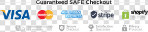 Trust Badges   Safe Checkout Badge Shopify  HD Png Download