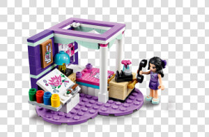 Emma S Deluxe Bedroom   Emma Lego Friends Bedrooms  HD Png Download