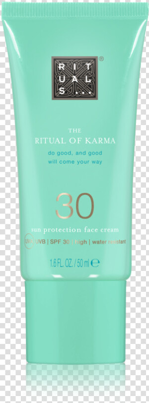 The Ritual Of Karma Sun Protection Face Cream 30 title   Rituals Of Karma Face Cream  HD Png Download