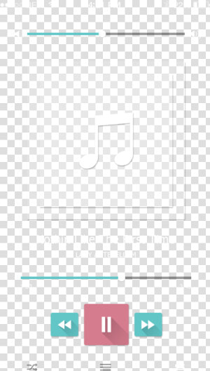 Music Progress Bar Png   Mobile Music Player Interface  Transparent Png