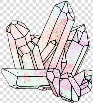  crystal  cristales  gems  gemas  tumblr  freetoedit   Crystal Drawing Transparent Background  HD Png Download