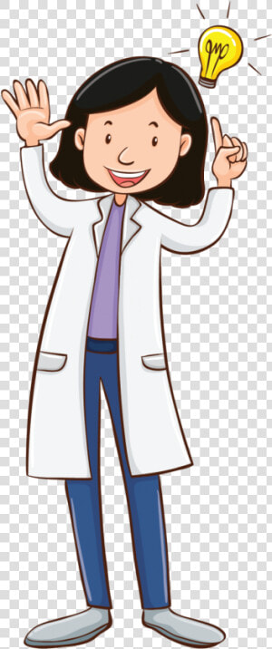 Girl Chemist   Chemist Student Cartoon  HD Png Download