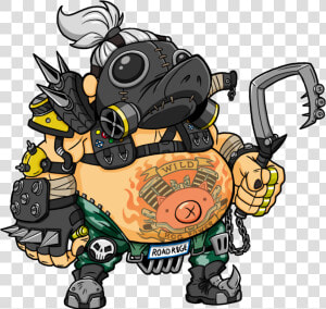 Image   Cartoon Roadhog  HD Png Download