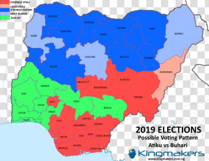 Transparent Nigerian Flag Png   Nigeria Electoral Map 2019  Png Download