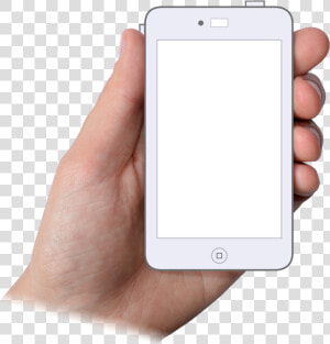 A Hand Holding An Illustrated Generic Mobile Phone   Png Phones Animation  Transparent Png