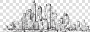 Cityscape Clipart Picsart Editing   Sketch City  HD Png Download