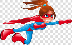 Superhero Girl Cliparts   Super Hero Girl Cartoon  HD Png Download