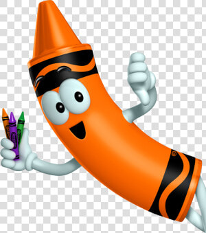 Orange Crayola Crayons Clipart  HD Png Download