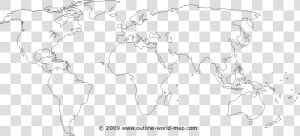 Blank World Map With Transparent Continents  Transparent   Blank World Map Outline  HD Png Download