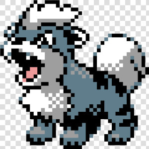 Growlithe Pixel Art  HD Png Download