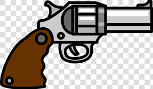 Clip Art Firearm Pistol Handgun Free   Clip Art Of Gun  HD Png Download