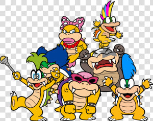 Koopalings Artwork   Koopalings Comics  HD Png Download