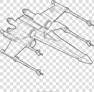 Transparent X Wing Png   Coloring Star Wars X Wing  Png Download