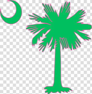 This Free Clip Arts Design Of Sc Palmetto Tree Pink amp green   South Carolina Palm Tree Logo  HD Png Download