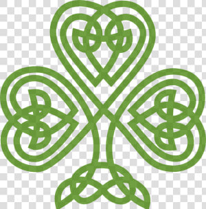 Public Domain Clip Art Shamrocks St Patricks Day Shamrock   Celtic Knot Shamrock Vector  HD Png Download