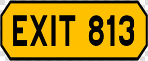 Exit 813 Karak   Sign  HD Png Download