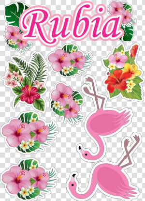 Topo De Bolo   Topper Do Flamingo Para Imprimir  HD Png Download