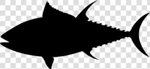 Tuna Fish Silhouette Black Png Image   Tuna Fish Silhouette  Transparent Png