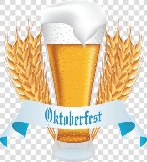 Oktoberfest Beer With Wheat Banner Png Clipart Image  Transparent Png