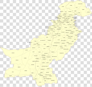 Map Of Pakistan With Districts  HD Png Download