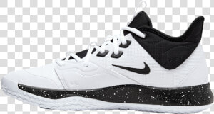 Nike Pg 3 White black Oreo Paul George Mens Basketball   Pg 3 Team  HD Png Download