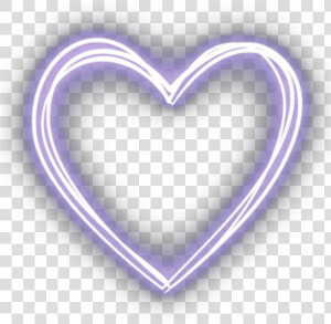  neon  neonheart  neonsticker  heart  hearts  purple   Heart  HD Png Download