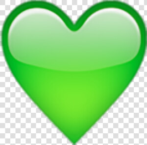 Heart Emoji Green Symbol Yellow   Emoji Green Heart Png  Transparent Png