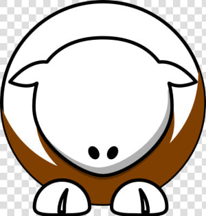 White On Brown No Eyeballs Svg Clip Arts   Light Blue Sheep  HD Png Download