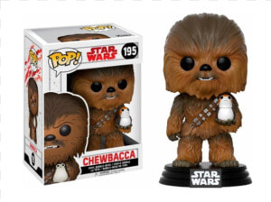 Funko Pop 195 Star Wars Chewbacca With Porg   Funko Pop Chewbacca  HD Png Download