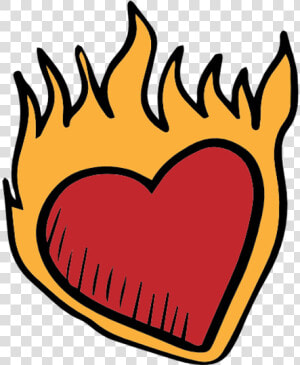  heart  fire  dark  broken  heart  emoji  crown  circle   Heart  HD Png Download