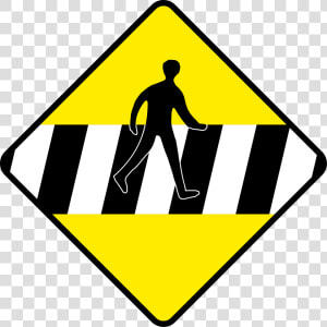 Road Safety Signs For Pedestrians Clipart   Png Download   Traffic Signs Pedestrian Lane  Transparent Png