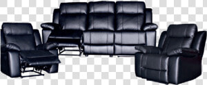 Atlas Leather Recliner Sofa Set   Recliner  HD Png Download