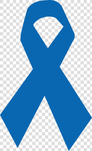 Laço De Fita Azul   Transparent Colon Cancer Ribbon  HD Png Download