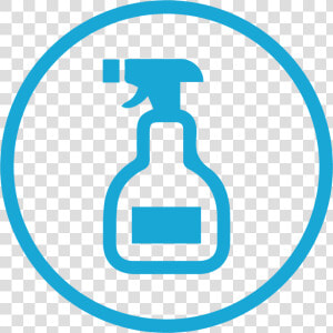 Spray Bottle For Surface And Subsurface Cleaning Icon   Cleaning Supplies Symbol Png  Transparent Png