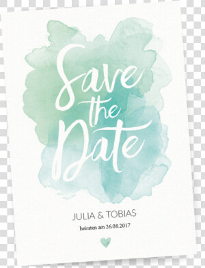 Clip Art Pastel Aquarelle Hochzeitseinladung Mit   Save The Date Aquarell  HD Png Download