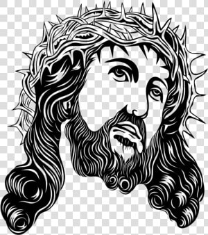 Crown Of Thorns Holy Face Of Jesus Clip Art   Jesus With Crown Of Thorns Png  Transparent Png