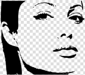 Printmaking Stencil Angelina Jolie  HD Png Download