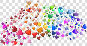  hearts  heart  heartcrown  emoji  colors  rainbow   Coração Heart Meme Png  Transparent Png