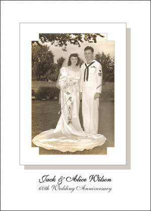 60th Wedding Anniversary Party Invitation With Photo   60th Wedding Anniversary Invitations  HD Png Download