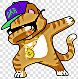 Cool Cat Dab   Dabbing Cat  HD Png Download