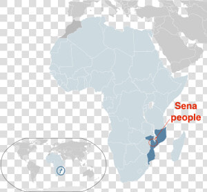 Sena People Geographical Distribution In Mozambique   Sena People Mozambique  HD Png Download