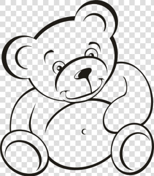 Line Art head human Behavior   Giant Teddy Bear Drawing  HD Png Download