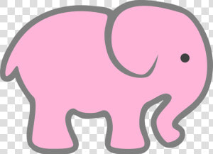 Elephant  Baby  Pink  Animal  Cartoon  Cute  Drawing   Elephant Clip Art  HD Png Download