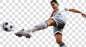 Football Player Png   Kick Up A Soccer Ball  Transparent Png