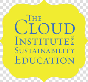 Transparent Thinking Cloud Png   Cloud Institute For Sustainability Education  Png Download