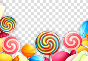 Cartoon Colored Lollipop Decoration Vector About Hand   Colorful Lollipop Vector Png  Transparent Png